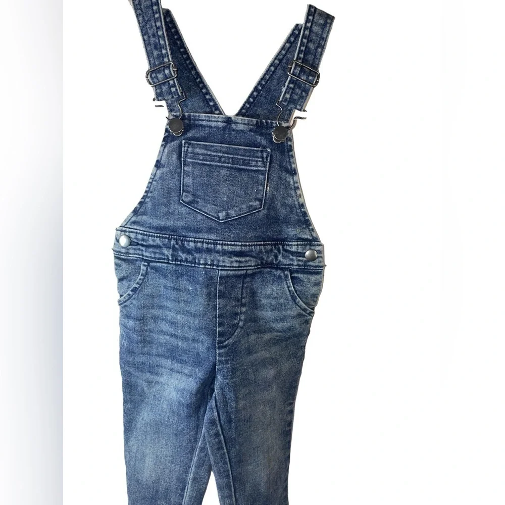 NWOT Adorable Farmer Girls Wonder Nation Toddler Girls Jean Sparkle Overalls 2T